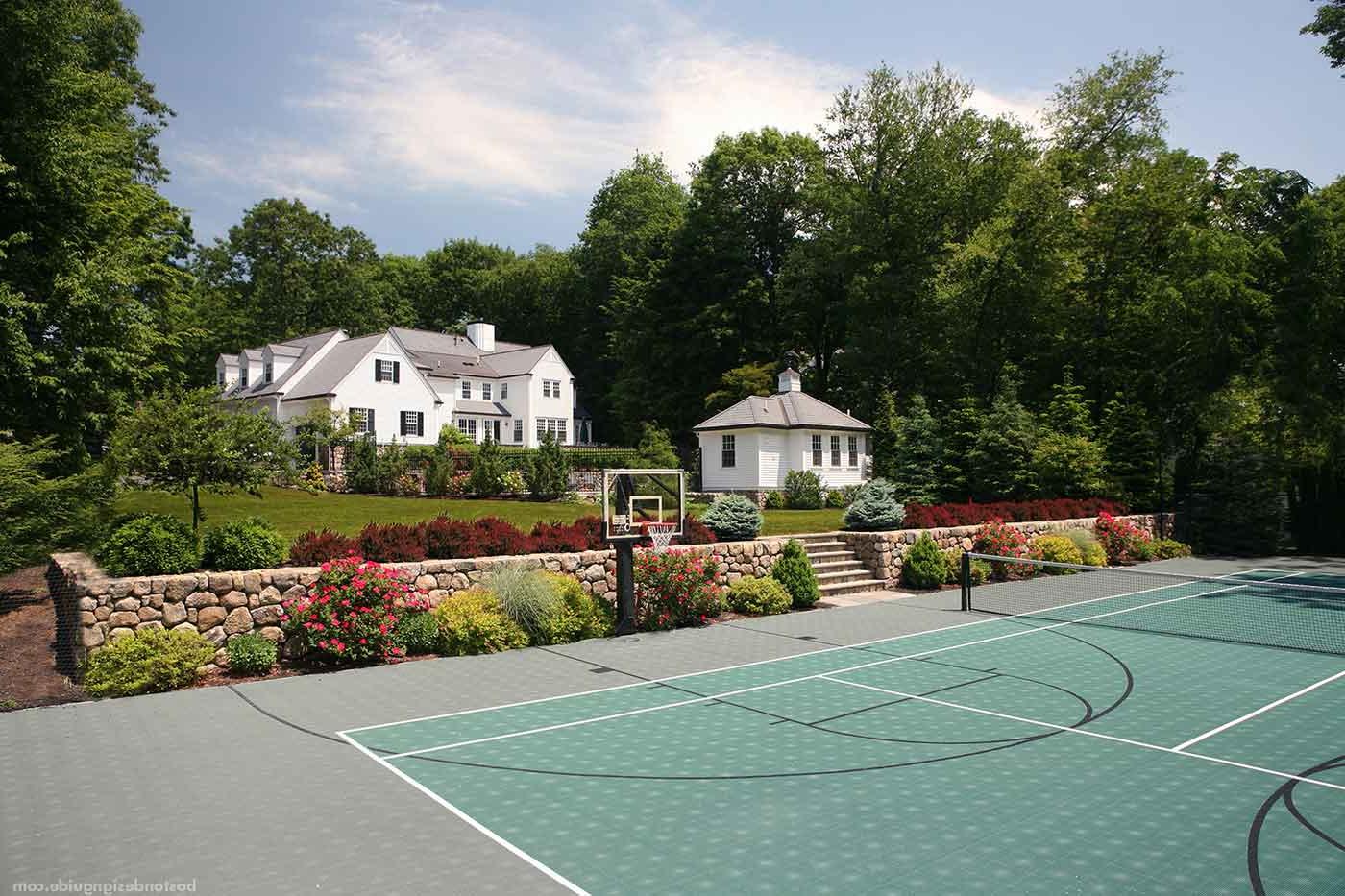 Tennis court design by The MacDowell Company