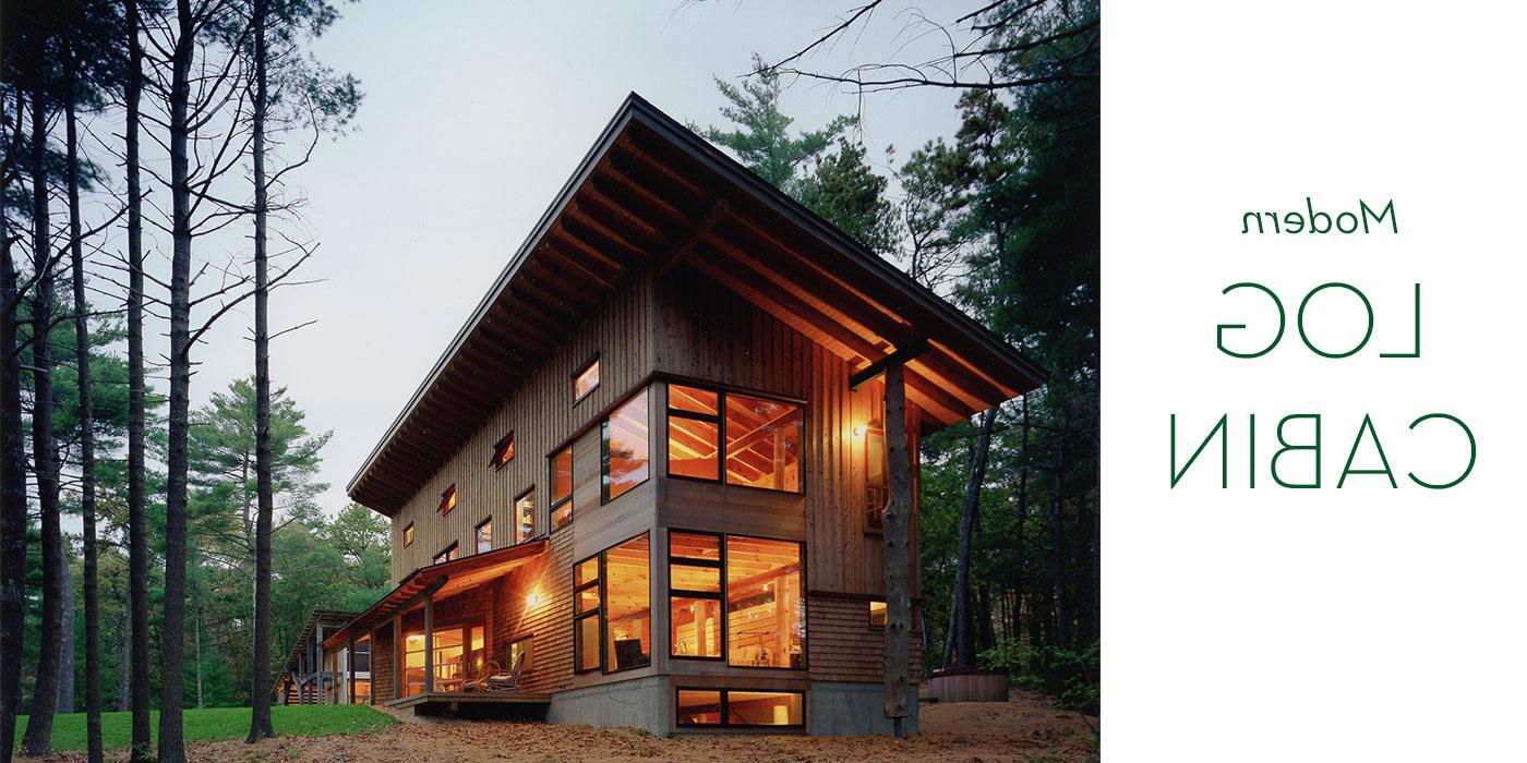 Modern log cabin designed by Jill Neubauer Architects