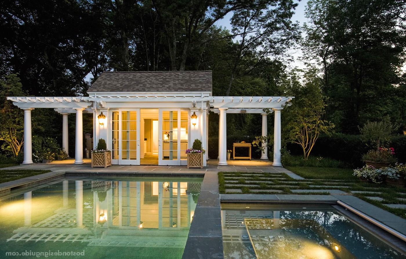 丹·戈登景观事务所设计的黄昏泳池露台